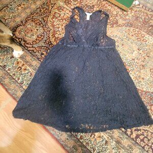 Cacique Navy Lace Chemise